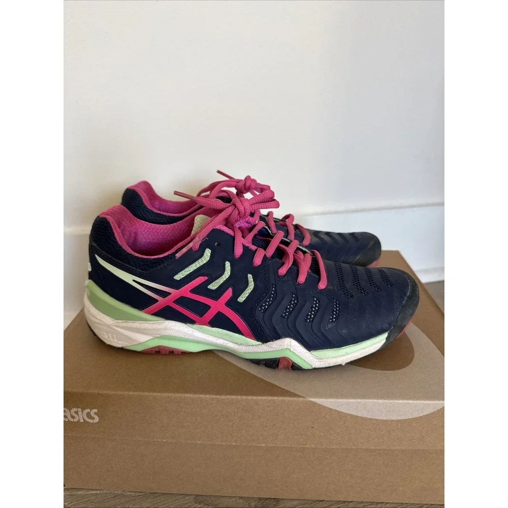 ASICS Gel Resolution Tennis Pickleball Shoe Women's Purple Pink F4512166